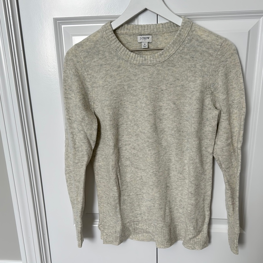 J. Crew Women's Crew Neck Sweater - Light Gray